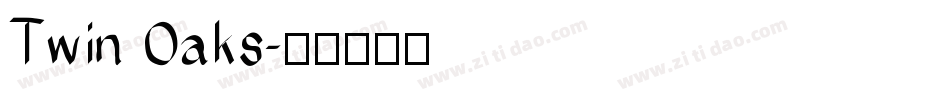 Twin Oaks字体转换